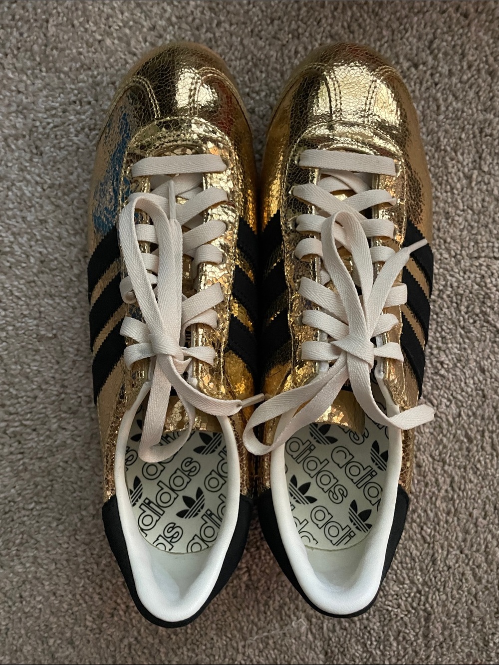 Adidas Country Gold Foil Metallic and Black - Picture 2 of 7